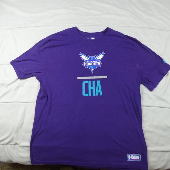 Under Armour Other - Under Armour HeatGear Charlotte Hornets NBA Combine shirt Purple XL Men's